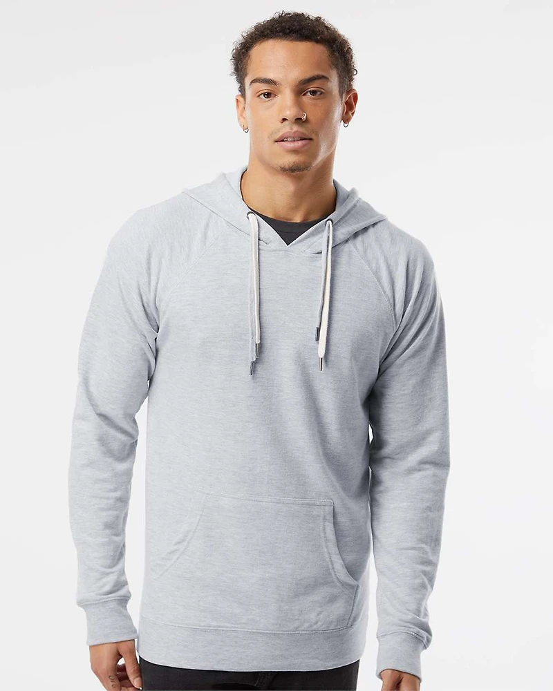 Independent Trading Co. Icon Lightweight Loopback Terry Hooded Sweatshirt | T-Shirt Time