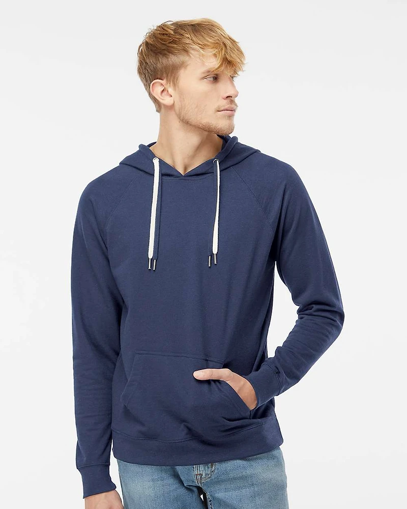 Independent Trading Co. Icon Lightweight Loopback Terry Hooded Sweatshirt | T-Shirt Time