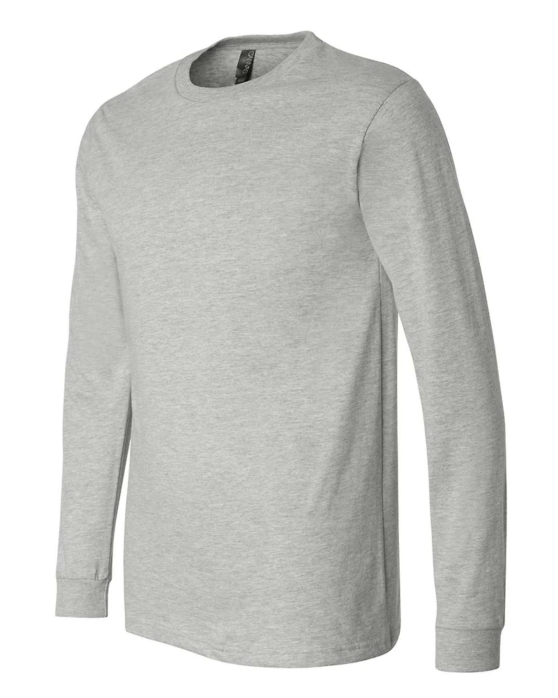 Heather CVC Long Sleeve Tee | T-Shirt Time