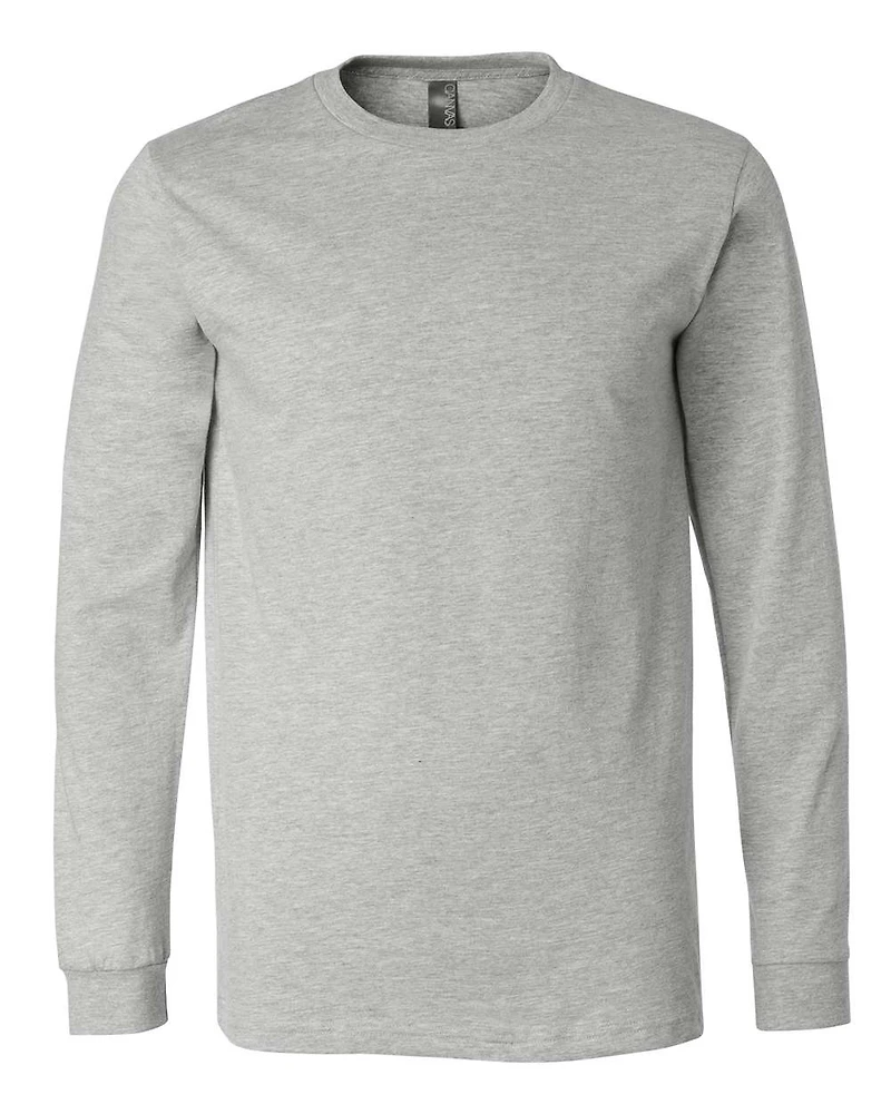 Heather CVC Long Sleeve Tee | T-Shirt Time