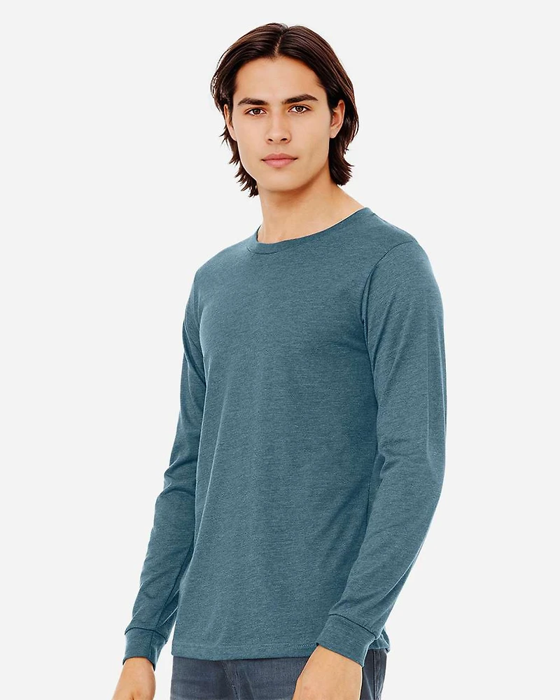 Heather CVC Long Sleeve Tee | T-Shirt Time