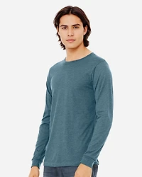 Heather CVC Long Sleeve Tee | T-Shirt Time