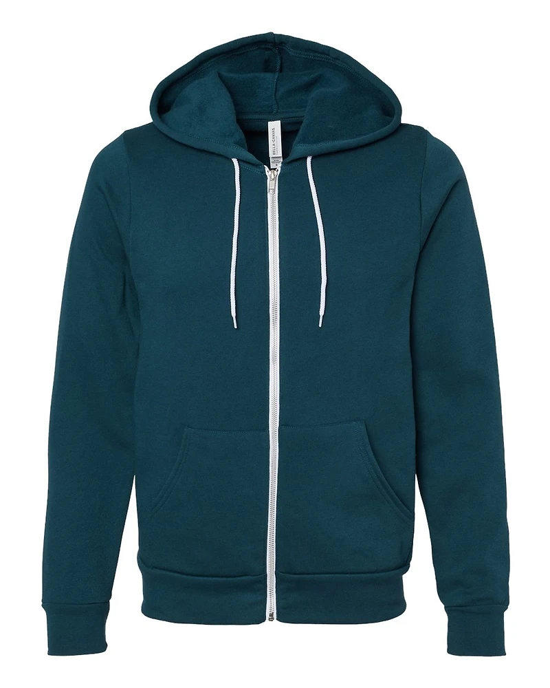 Unisex Sponge Fleece Full-Zip Hoodie Sweatshirt | T-Shirt Time