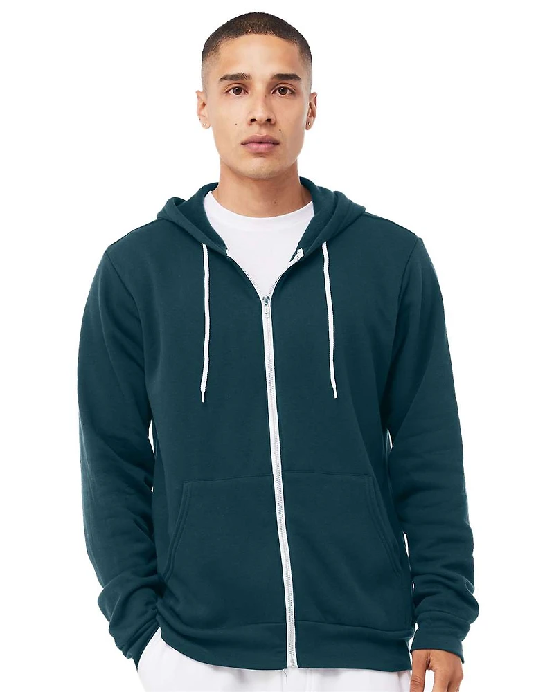 Unisex Sponge Fleece Full-Zip Hoodie Sweatshirt | T-Shirt Time