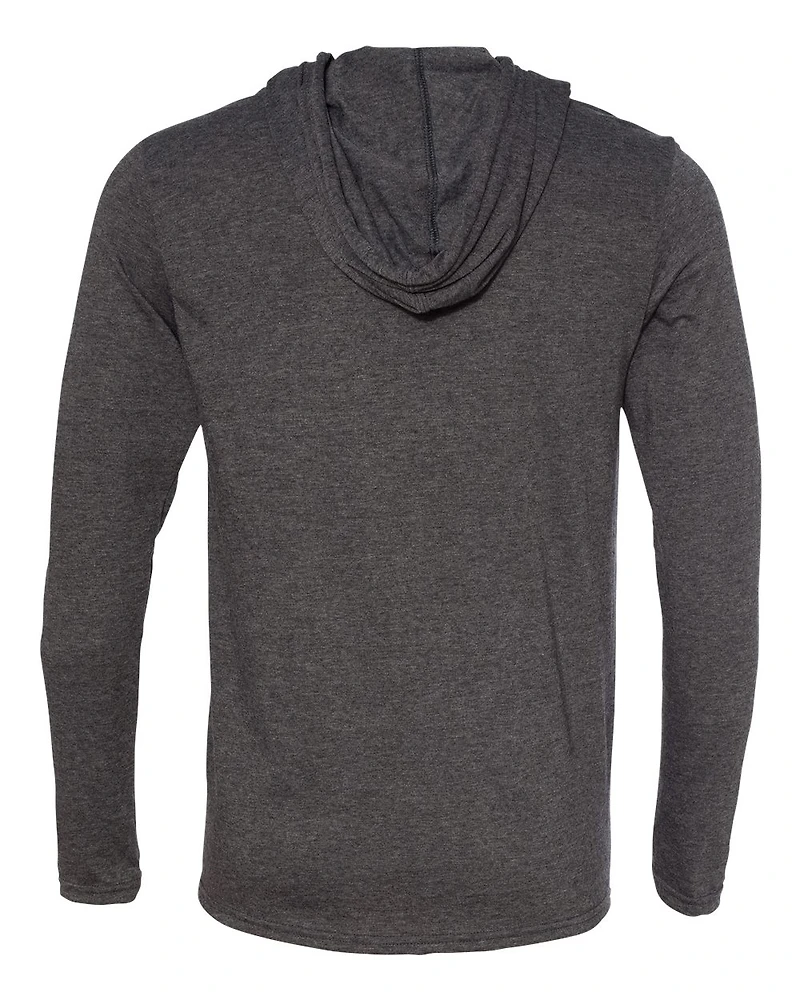 T-shirt à manches longues et capuche léger unisexe Softstyle