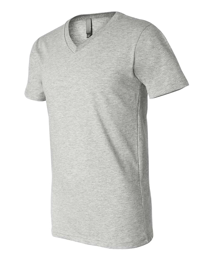 Tee à col en V Unisex Heather CVC