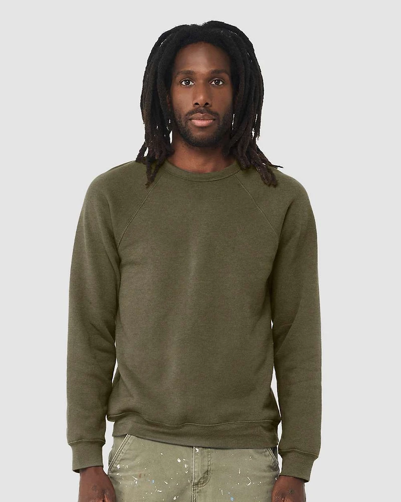 Unisex Sponge Fleece Raglan Crewneck Sweatshirt | T-Shirt Time