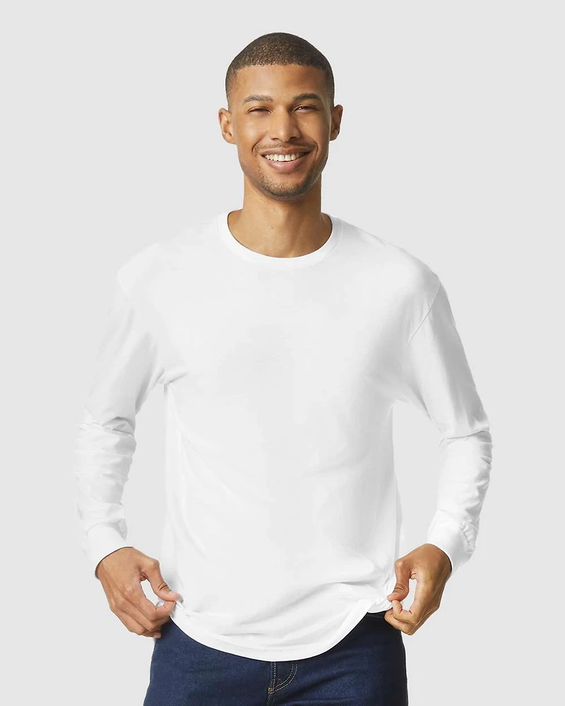 T-Shirt Unisex Softstyle® CVC à manches longues | Time