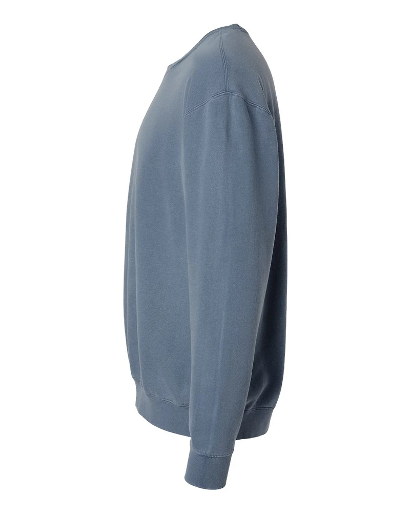 Sweatshirt Unisexe Léger Teint en Pièce à Col Ras du Cou