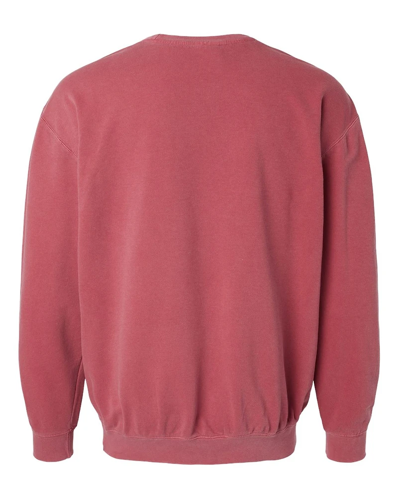 Sweatshirt Unisexe Léger Teint en Pièce à Col Ras du Cou