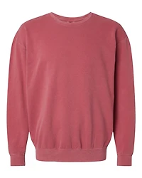 Sweatshirt Unisexe Léger Teint en Pièce à Col Ras du Cou