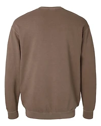 Sweatshirt Unisexe Léger Teint en Pièce à Col Ras du Cou