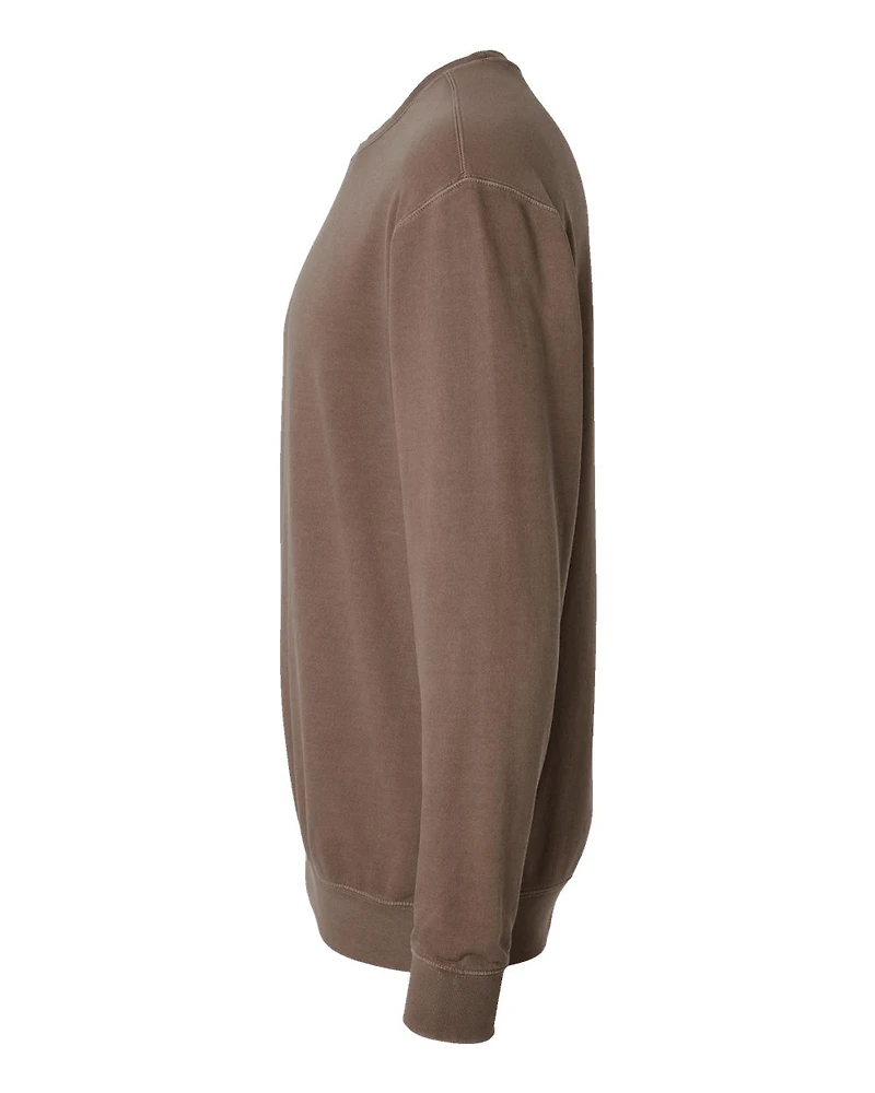 Sweatshirt Unisexe Léger Teint en Pièce à Col Ras du Cou