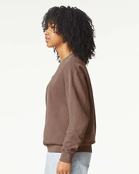 Sweatshirt Unisexe Léger Teint en Pièce à Col Ras du Cou