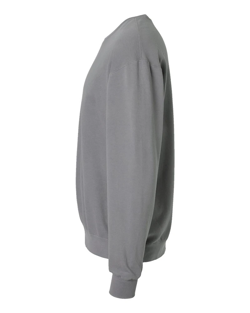 Sweatshirt Unisexe Léger Teint en Pièce à Col Ras du Cou