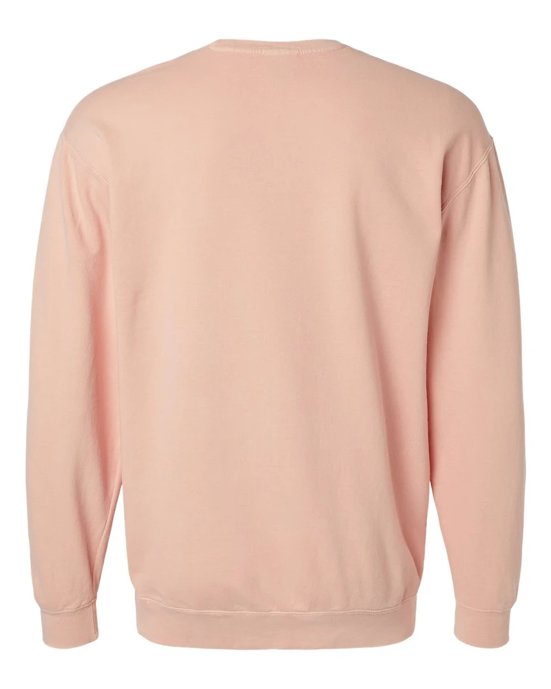 Sweatshirt Unisexe Léger Teint en Pièce à Col Ras du Cou