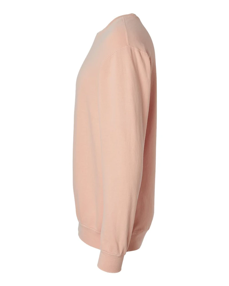 Sweatshirt Unisexe Léger Teint en Pièce à Col Ras du Cou
