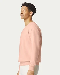 Sweatshirt Unisexe Léger Teint en Pièce à Col Ras du Cou