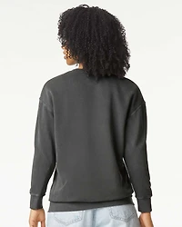 Sweatshirt Unisexe Léger Teint en Pièce à Col Ras du Cou