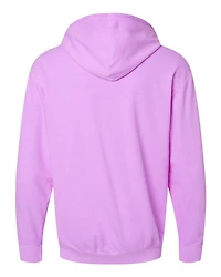 Sweat à capuche unisexe en molleton léger teint pièce