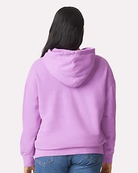 Sweat à capuche unisexe en molleton léger teint pièce