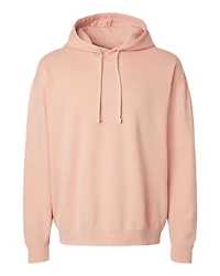 Sweat à capuche unisexe en molleton léger teint pièce