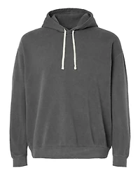 Sweat à capuche unisexe en molleton léger teint pièce