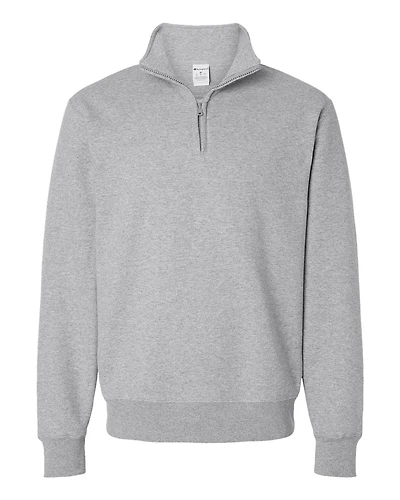 Pull unisexe Powerblend® à fermeture éclair quart de tour