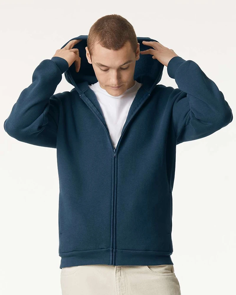 Sweat-shirt à capuche zippé intégral en polaire ReFlex unisexe