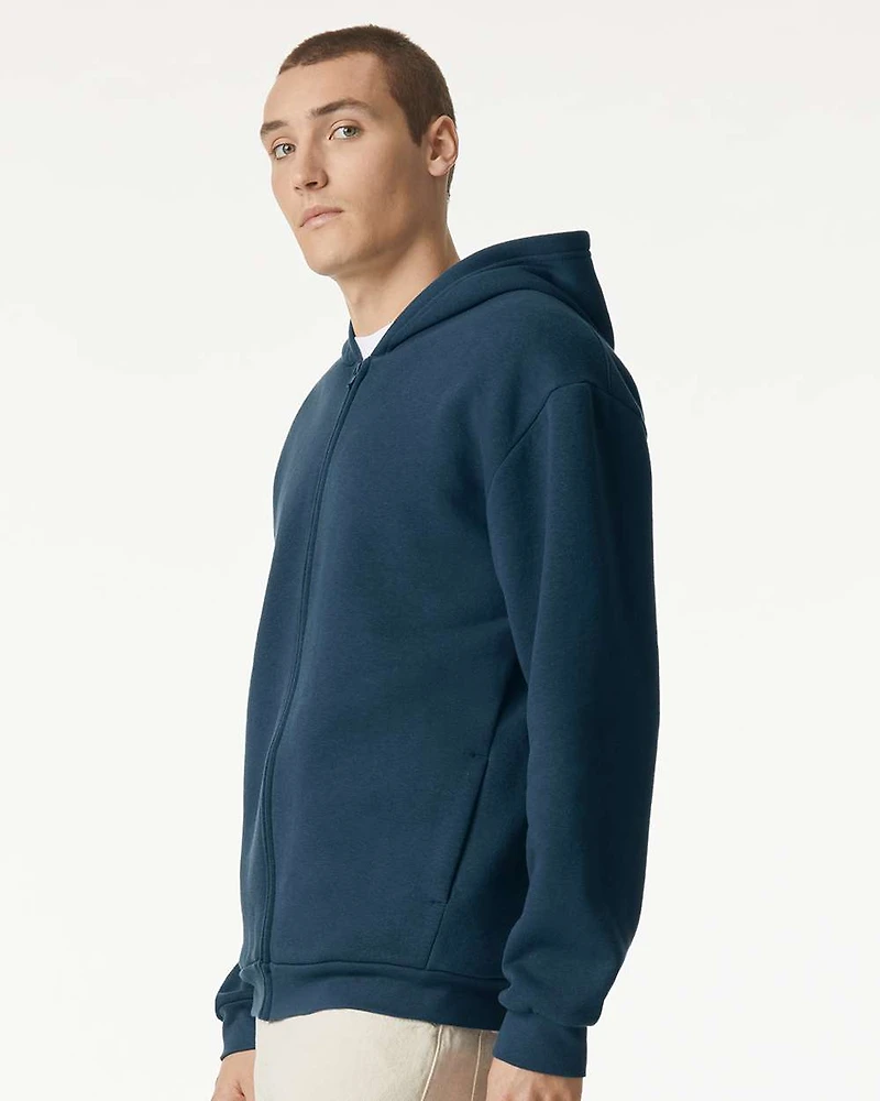 Sweat-shirt à capuche zippé intégral en polaire ReFlex unisexe