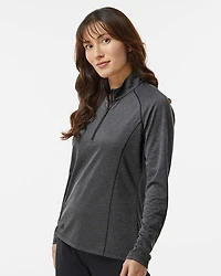 Women's Space Dyed Quarter-Zip Pullover | T-Shirt Time