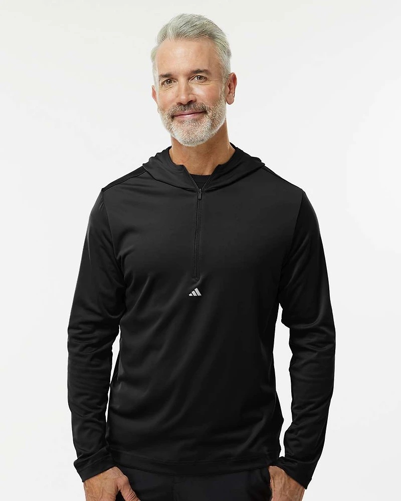 Men's Lightweight Quarter-Zip Hooded Pullover | T-Shirt Time