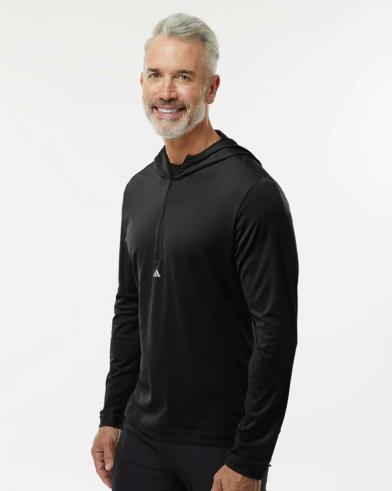 Men's Lightweight Quarter-Zip Hooded Pullover | T-Shirt Time