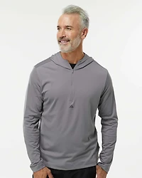 Pull à Capuche Léger pour Homme avec Fermeture Éclair au Quart