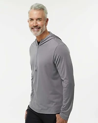 Pull à Capuche Léger pour Homme avec Fermeture Éclair au Quart