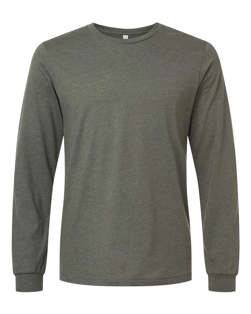 Heather CVC Long Sleeve Tee | T-Shirt Time