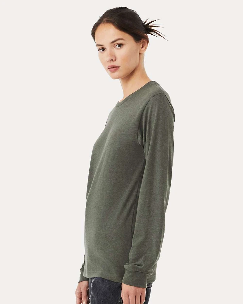 Heather CVC Long Sleeve Tee | T-Shirt Time