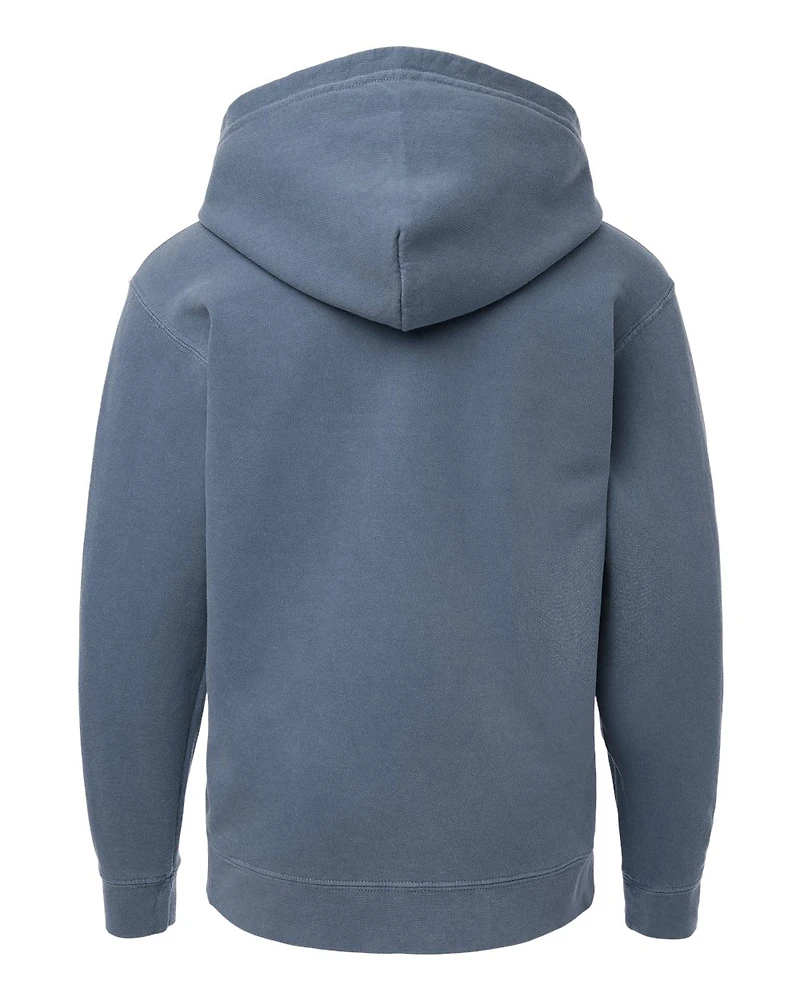 Sweat à capuche léger en molleton teint pour jeunes