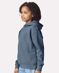 Sweat à capuche léger en molleton teint pour jeunes