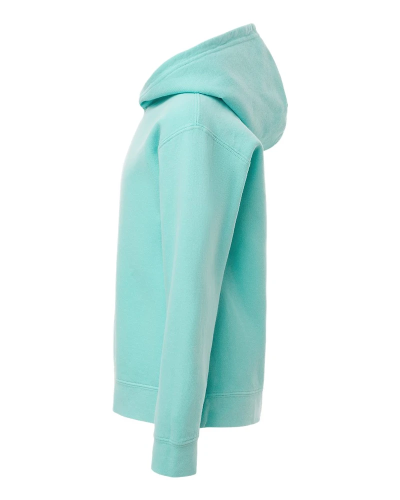 Youth Garment-Dyed Lightweight Fleece Hooded Sweatshirt | T-Shirt Time