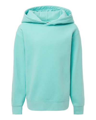 Youth Garment-Dyed Lightweight Fleece Hooded Sweatshirt | T-Shirt Time