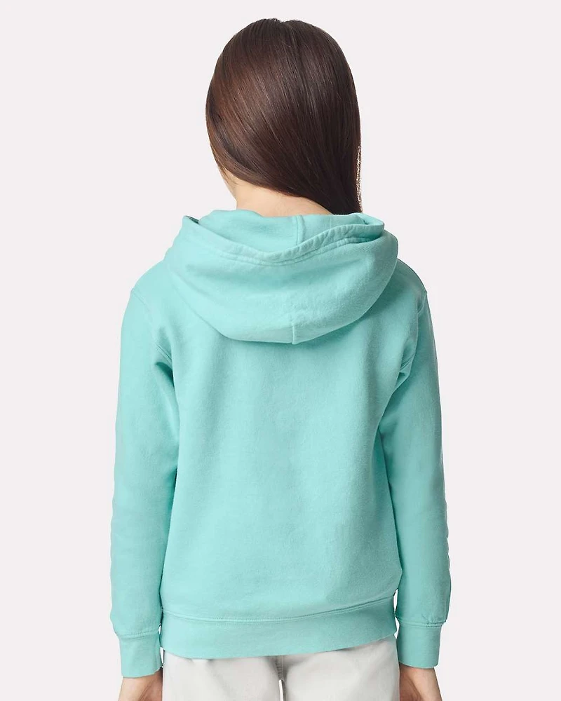Youth Garment-Dyed Lightweight Fleece Hooded Sweatshirt | T-Shirt Time