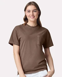 Unisex Garment-Dyed Heavyweight Pocket T-Shirt | Time