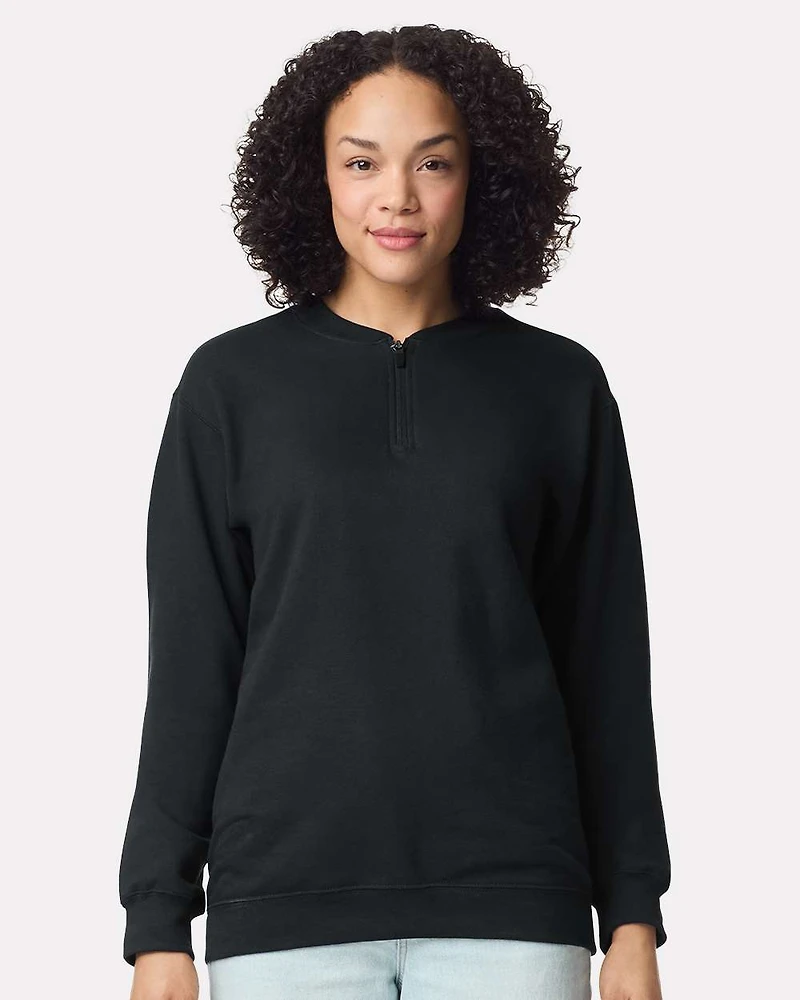 Unisex Softstyle® Midweight 1/4 Zip Sweatshirt | T-Shirt Time