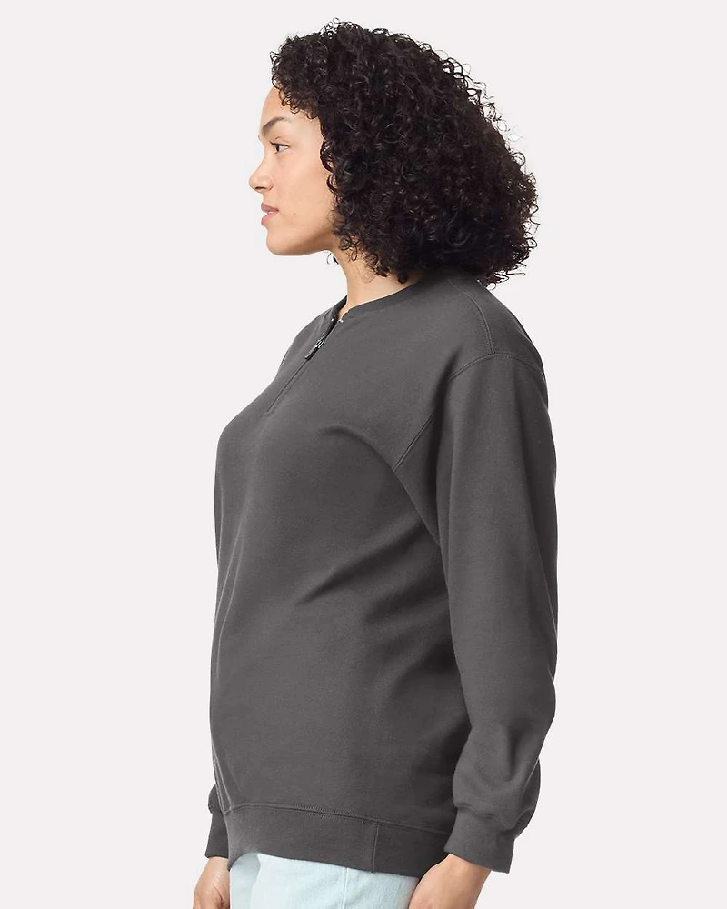 Sweat-shirt Unisexe Softstyle® Mi-lourd à Fermeture Éclair 1/4