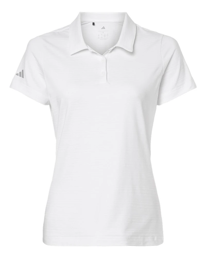 Polo Texturé à Rayures pour Femmes