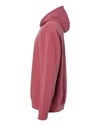 Sweat à capuche unisexe en molleton léger teint pièce