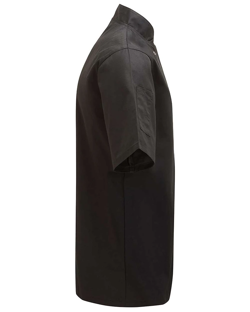 Unisex Ten Studded Front Short Sleeve Chef Coat | T-Shirt Time