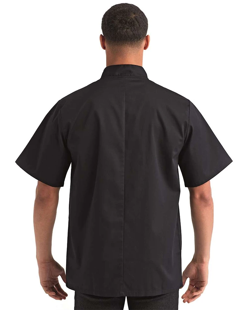 Unisex Ten Studded Front Short Sleeve Chef Coat | T-Shirt Time