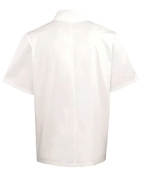 Veste de Chef à Manches Courtes et Boutons Rivetés Unisexe